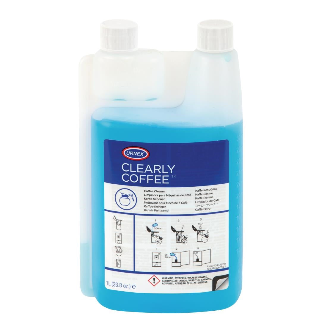 CX512 Urnex Clearly Coffee Pot Cleaner Liquid Concentrate 1Ltr JD Catering Equipment Solutions Ltd