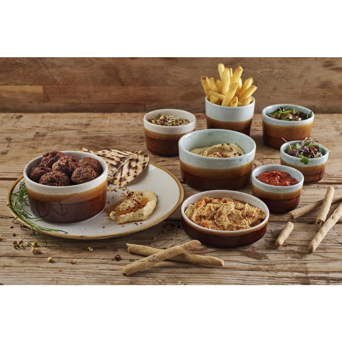 CX624 Siena Nourish Straight Sided Small Bowls Duck Egg 8oz (Pack of 12) JD Catering Equipment Solutions Ltd