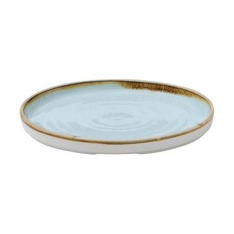 CX634 Churchill Stonecast Walled Plates Duck Egg 220mm (Pack of 6) - JD Catering Equipment Solutions Ltd