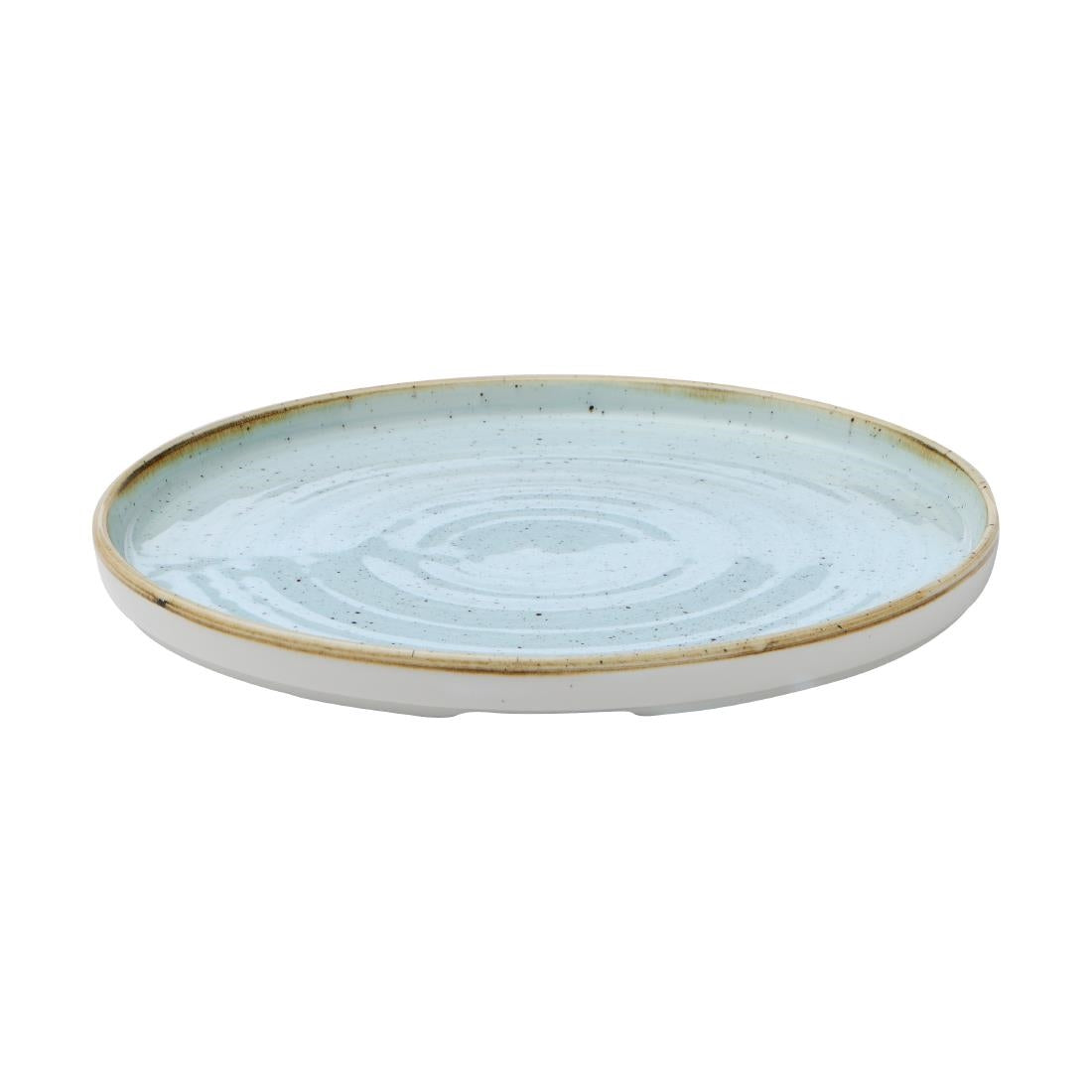 CX635 Churchill Stonecast Walled Plates Duck Egg 260mm (Pack of 6) JD Catering Equipment Solutions Ltd