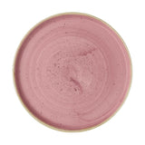 CX636 Churchill Stonecast Walled Plates Pink 220mm (Pack of 6) JD Catering Equipment Solutions Ltd