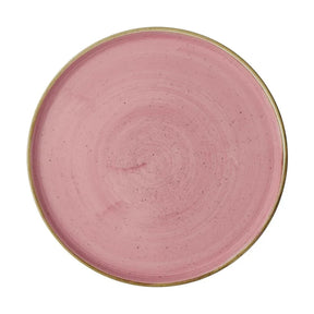 CX637 Churchill Stonecast Walled Plates Pink 260mm (Pack of 6) - JD Catering Equipment Solutions Ltd