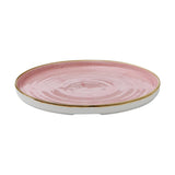 CX637 Churchill Stonecast Walled Plates Pink 260mm (Pack of 6) JD Catering Equipment Solutions Ltd