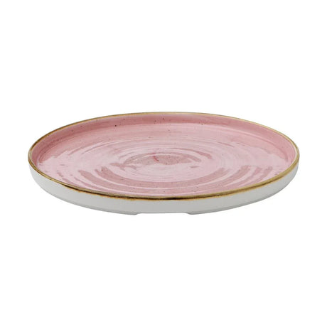 CX637 Churchill Stonecast Walled Plates Pink 260mm (Pack of 6) - JD Catering Equipment Solutions Ltd