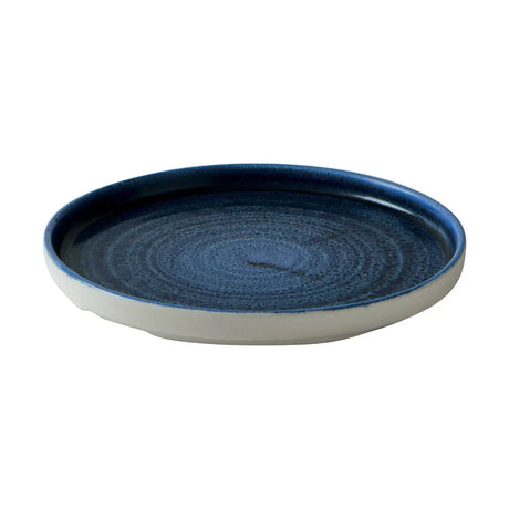 CX640 Churchill Stonecast Plume Walled Plates Ultramarine 220mm (Pack of 6) - JD Catering Equipment Solutions Ltd