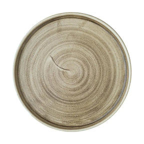 CX642 Churchill Stonecast Patina Antique Taupe Walled Plates 220mm (Pack of 6) - JD Catering Equipment Solutions Ltd