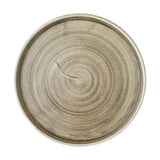 CX642 Churchill Stonecast Patina Antique Taupe Walled Plates 220mm (Pack of 6) JD Catering Equipment Solutions Ltd