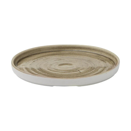 CX642 Churchill Stonecast Patina Antique Taupe Walled Plates 220mm (Pack of 6) - JD Catering Equipment Solutions Ltd