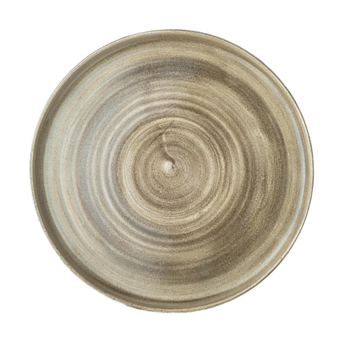 CX643 Churchill Stonecast Patina Antique Taupe Walled Plates 260mm (Pack of 6) JD Catering Equipment Solutions Ltd