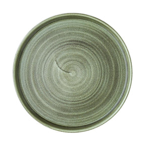 CX644 Churchill Stonecast Patina Walled Plates Green 220mm (Pack of 6) - JD Catering Equipment Solutions Ltd