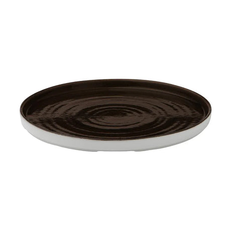 CX646 Churchill Stonecast Patina Walled Plates Iron Black 220mm (Pack of 6) - JD Catering Equipment Solutions Ltd