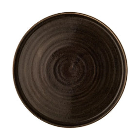 CX646 Churchill Stonecast Patina Walled Plates Iron Black 220mm (Pack of 6) - JD Catering Equipment Solutions Ltd