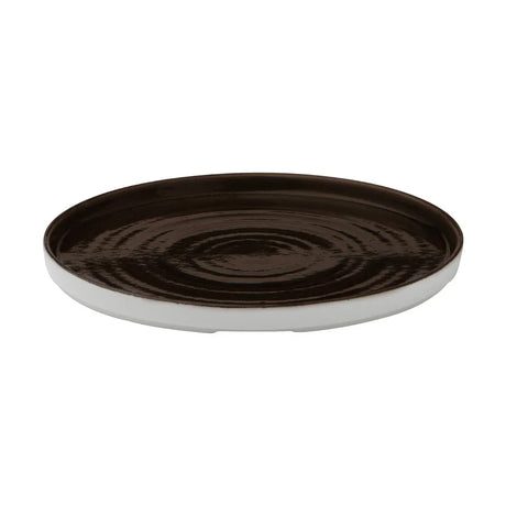 CX647 Churchill Stonecast Patina Walled Plates Iron Black 260mm (Pack of 6) - JD Catering Equipment Solutions Ltd