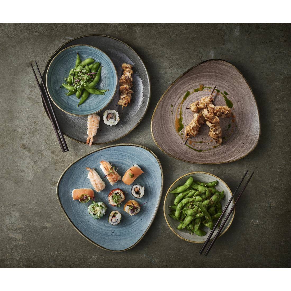 CX660 Churchill Stonecast Raw Coupe Bowls Teal 184mm (Pack of 12) JD Catering Equipment Solutions Ltd