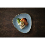 CX664 Churchill Stonecast Raw Lotus Plates Teal 254mm (Pack of 12) JD Catering Equipment Solutions Ltd