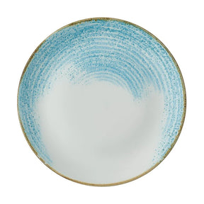CX668 Churchill Homespun Accents Aquamarine Evolve Coupe Plates 260mm (Pack of 12) - JD Catering Equipment Solutions Ltd