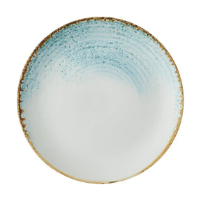 CX672 Churchill Homespun Accents Aquamarine Evolve Coupe Plates 165mm (Pack of 12) - JD Catering Equipment Solutions Ltd