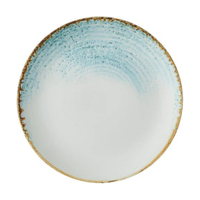 CX673 Churchill Homespun Accents Aquamarine Evolve Coupe Plates 220mm (Pack of 12) - JD Catering Equipment Solutions Ltd