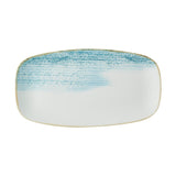 CX674 Churchill Homespun Accents Aquamarine Oblong Plates 296X152mm (Pack of 12) JD Catering Equipment Solutions Ltd