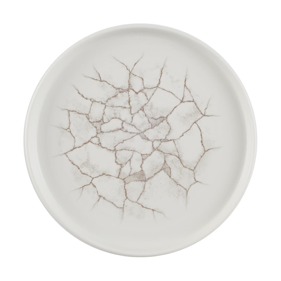 CX676 Churchill Studio Prints Kintsugi Agate Walled Plates Grey 220mm (Pack of 6) JD Catering Equipment Solutions Ltd
