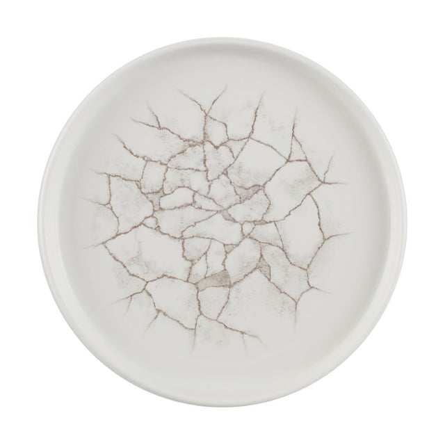 CX676 Churchill Studio Prints Kintsugi Agate Walled Plates Grey 220mm (Pack of 6) JD Catering Equipment Solutions Ltd