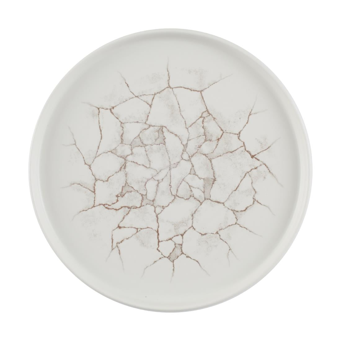 CX677 Churchill Studio Prints Kintsugi Agate Walled Plates Grey 260mm (Pack of 6) JD Catering Equipment Solutions Ltd