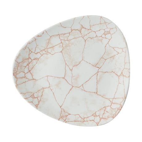 CX683 Churchill Studio Prints Kintsugi Lotus Plates Coral 254mm (Pack of 12) JD Catering Equipment Solutions Ltd