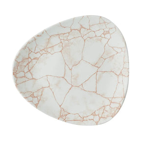 CX685 Churchill Studio Prints Kintsugi Lotus Plates Coral 228mm (Pack of 12) - JD Catering Equipment Solutions Ltd