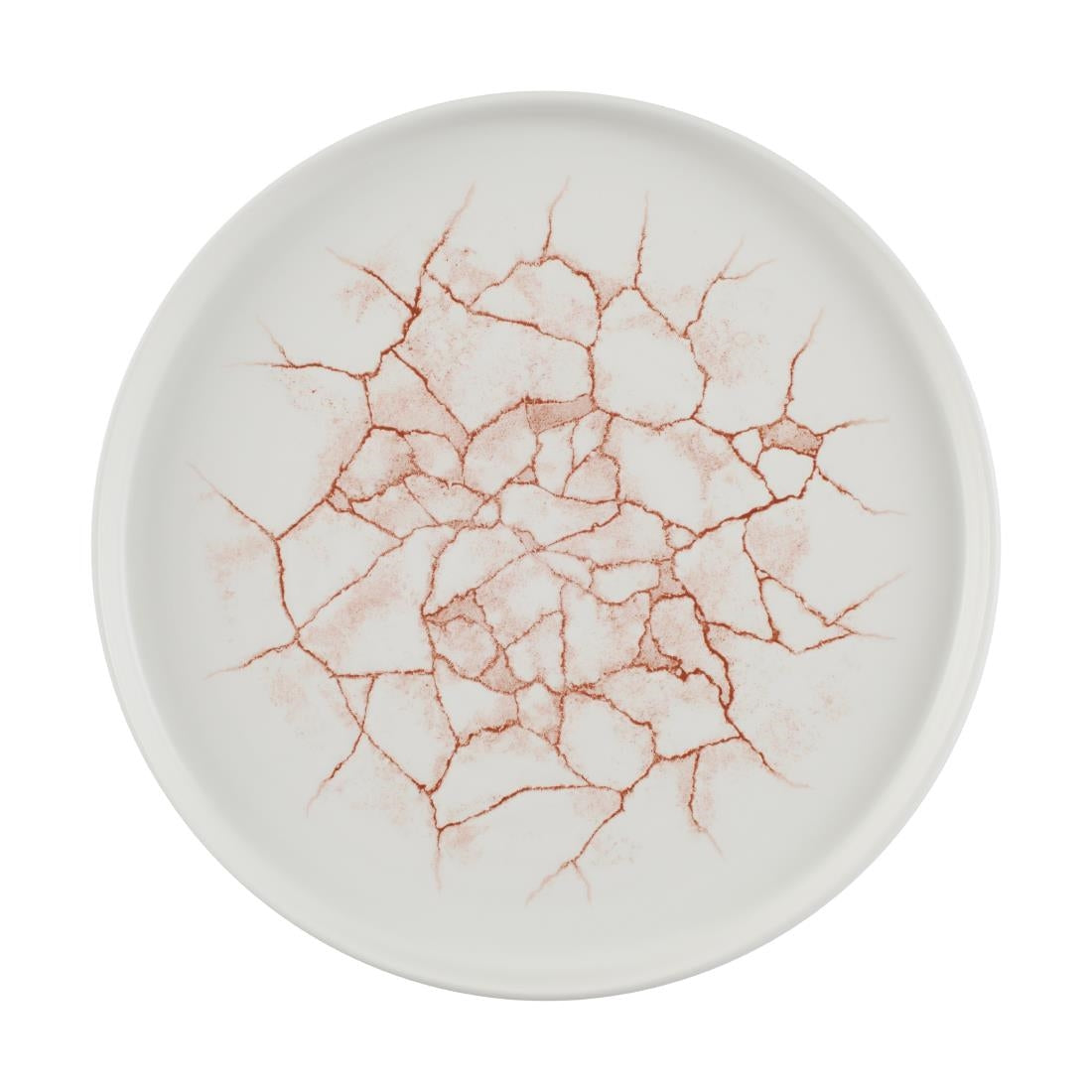 CX689 Churchill Studio Prints Kintsugi Walled Plates Coral 260mm (Pack of 6) JD Catering Equipment Solutions Ltd