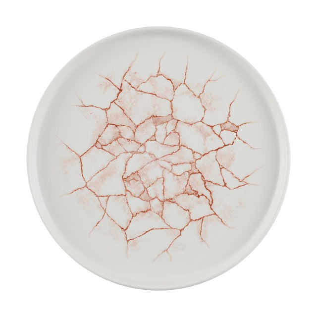 CX689 Churchill Studio Prints Kintsugi Walled Plates Coral 260mm (Pack of 6) JD Catering Equipment Solutions Ltd