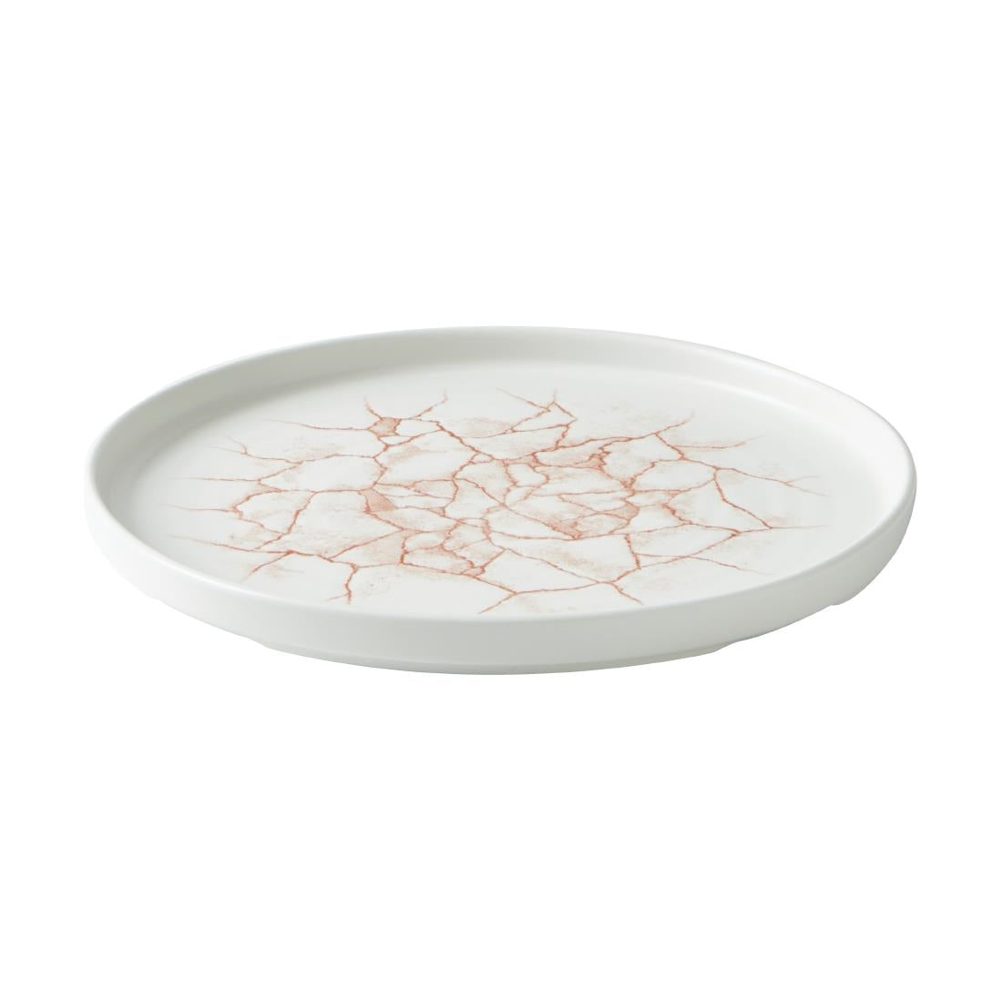 CX689 Churchill Studio Prints Kintsugi Walled Plates Coral 260mm (Pack of 6) JD Catering Equipment Solutions Ltd