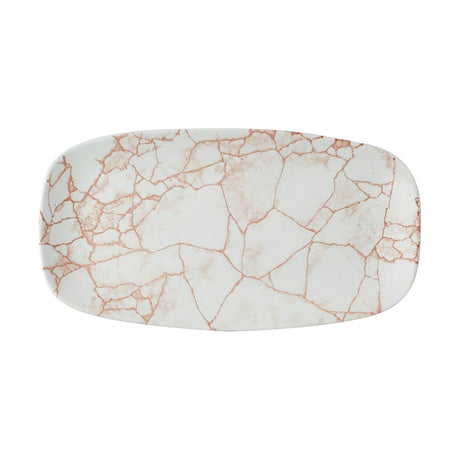 CX691 Churchill Studio Prints Kintsugi Oblong Plates Coral 325X187mm (Pack of 6) JD Catering Equipment Solutions Ltd