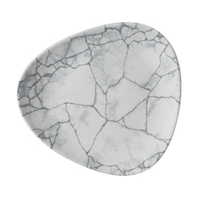 CX693 Churchill Studio Prints Kintsugi Pearl Lotus Plates Grey 178mm (Pack of 12) - JD Catering Equipment Solutions Ltd