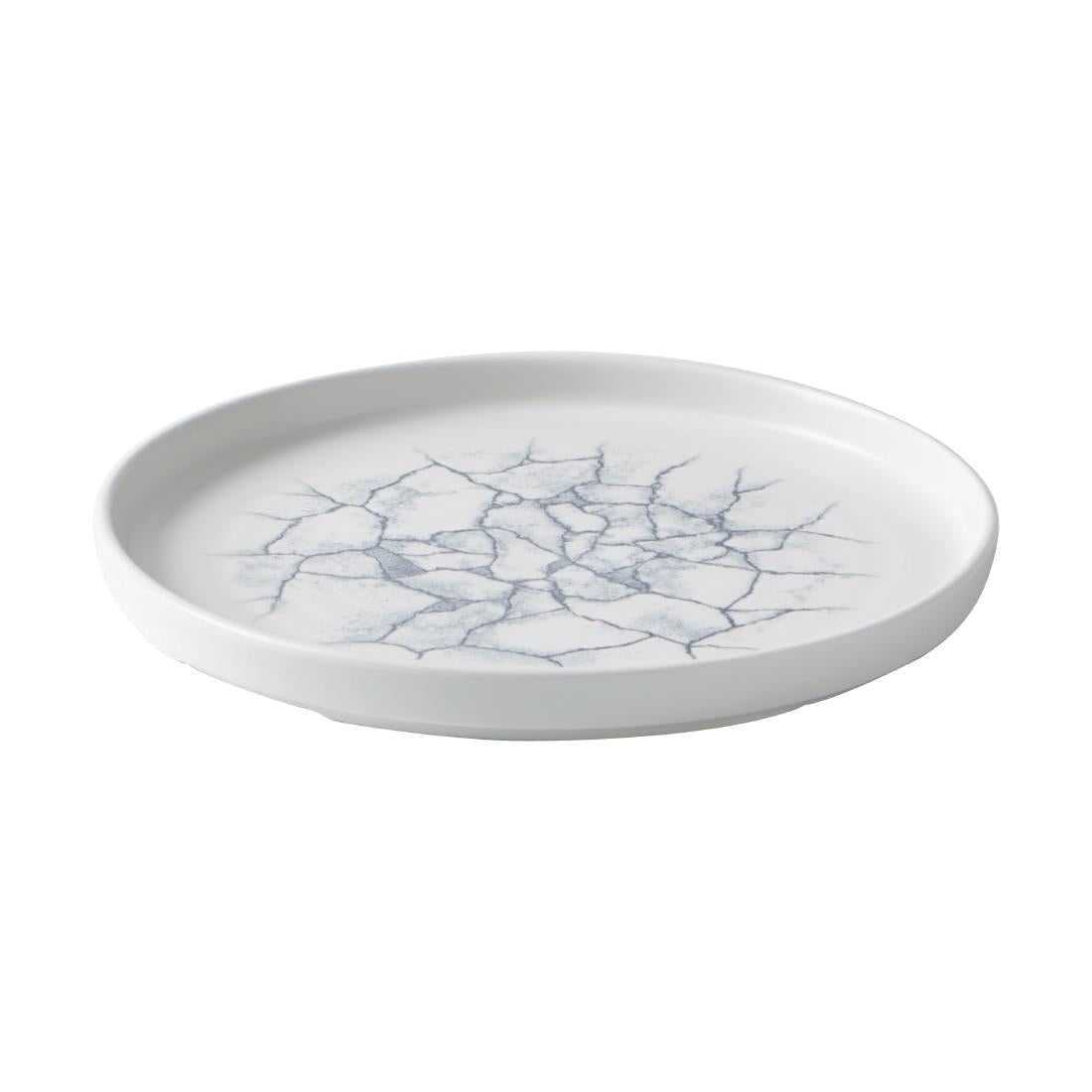 CX697 Churchill Studio Prints Kintsugi Pearl Walled Plates Grey 220mm (Pack of 6) JD Catering Equipment Solutions Ltd