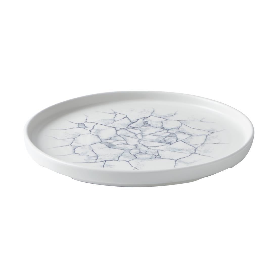 CX698 Churchill Studio Prints Kintsugi Pearl Walled Plates Grey 260mm (Pack of 6) JD Catering Equipment Solutions Ltd
