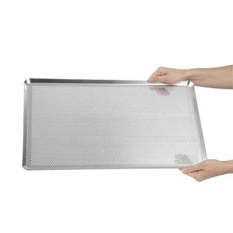 CX721 Matfer Bourgeat Perforated Aluminium Baking Sheet GN1/1 JD Catering Equipment Solutions Ltd