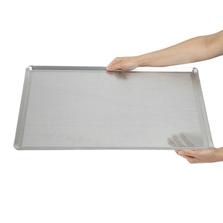 CX722 Matfer Bourgeat Perforated Aluminium Baking Sheet 600x400mm JD Catering Equipment Solutions Ltd