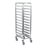 CX726 Matfer Bourgeat 12 Tray Cafeteria Trolley Grey JD Catering Equipment Solutions Ltd