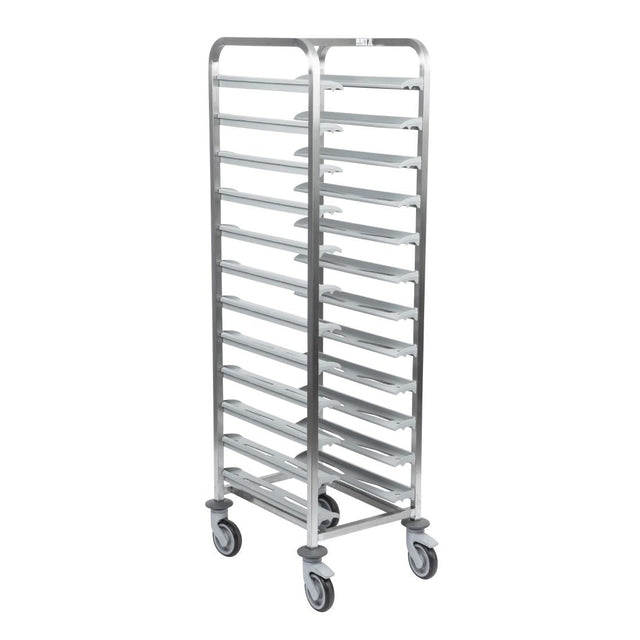 CX726 Matfer Bourgeat 12 Tray Cafeteria Trolley Grey JD Catering Equipment Solutions Ltd