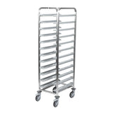 CX726 Matfer Bourgeat 12 Tray Cafeteria Trolley Grey JD Catering Equipment Solutions Ltd