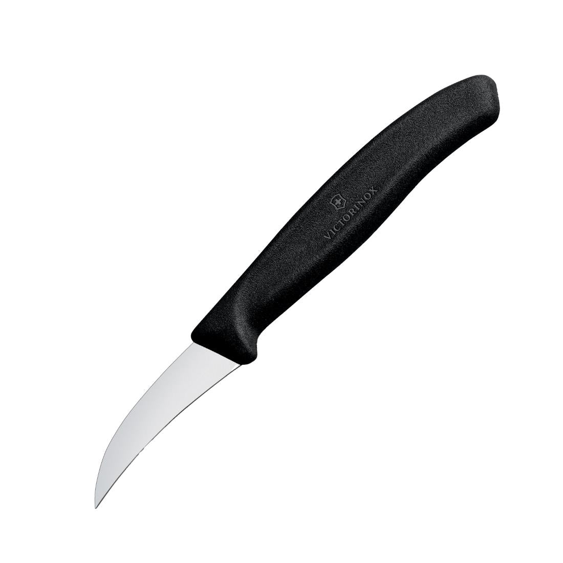 CX741 Victorinox Shaping Knife Curved Blade 8cm Black JD Catering Equipment Solutions Ltd