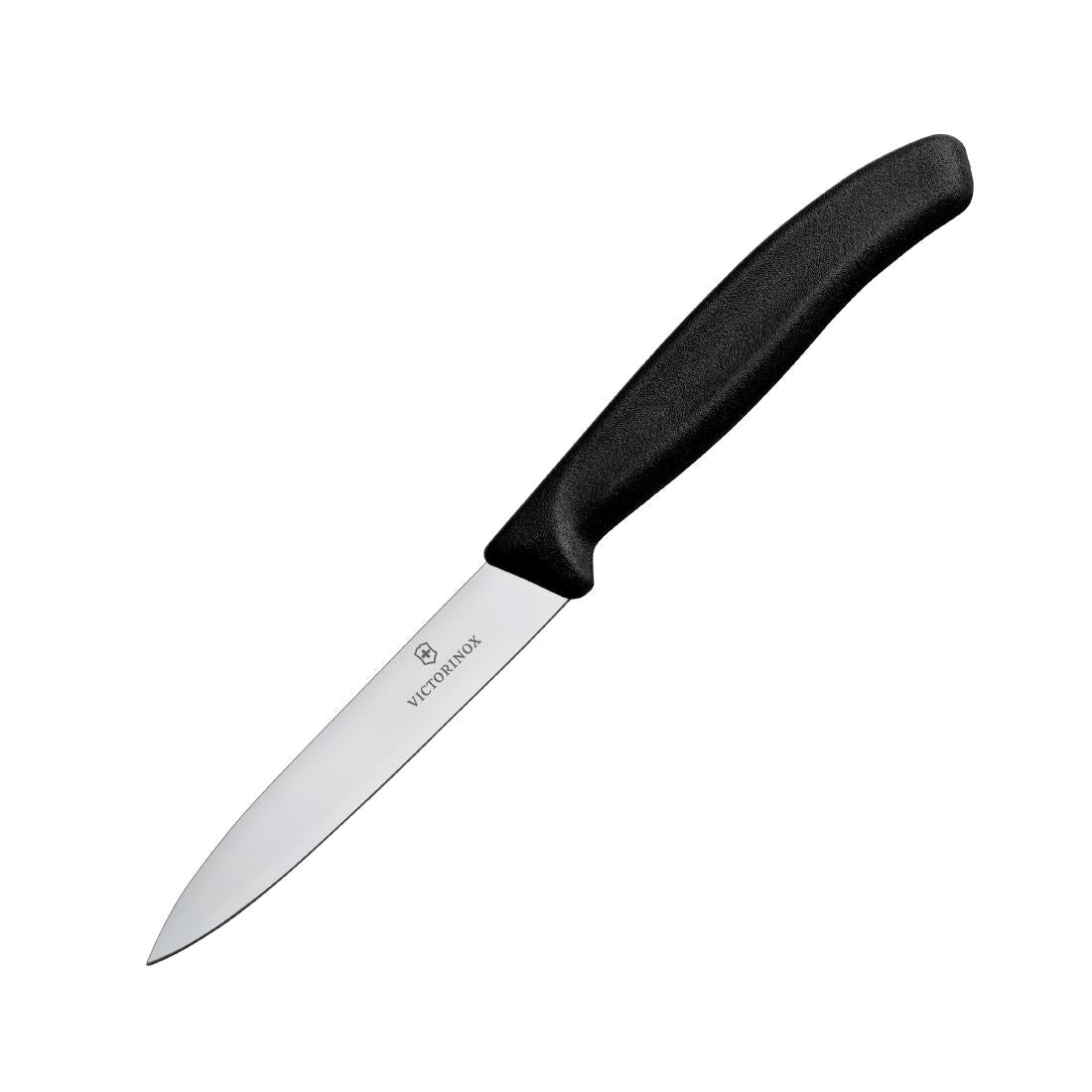 CX743 Victorinox Paring Knife Pointed Tip 10cm Black JD Catering Equipment Solutions Ltd