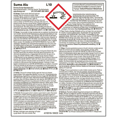 CX802 Suma Alu L10 Dishwasher Detergent Concentrate 5Ltr JD Catering Equipment Solutions Ltd