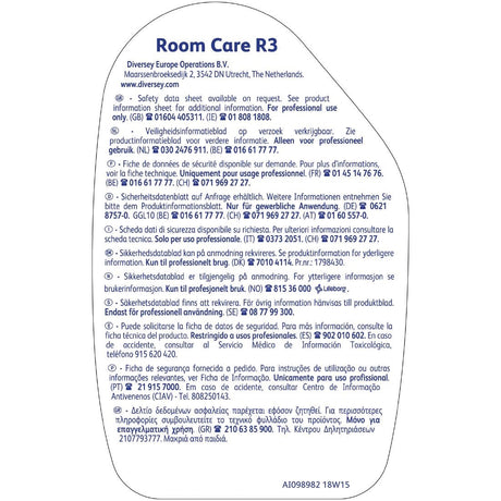 CX809 Room Care R3 Glass and Multi-Surface Cleaner Ready To Use 750ml JD Catering Equipment Solutions Ltd