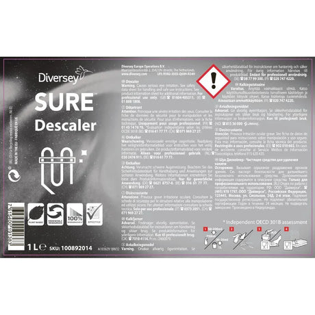 CX831 SURE Descaler Concentrate 1Ltr - JD Catering Equipment Solutions Ltd