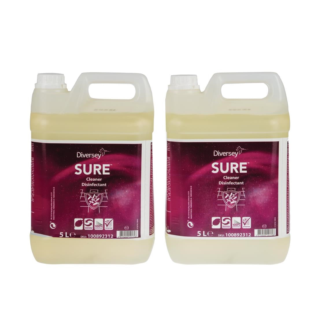 CX833 SURE Cleaner and Disinfectant Concentrate 5Ltr JD Catering Equipment Solutions Ltd