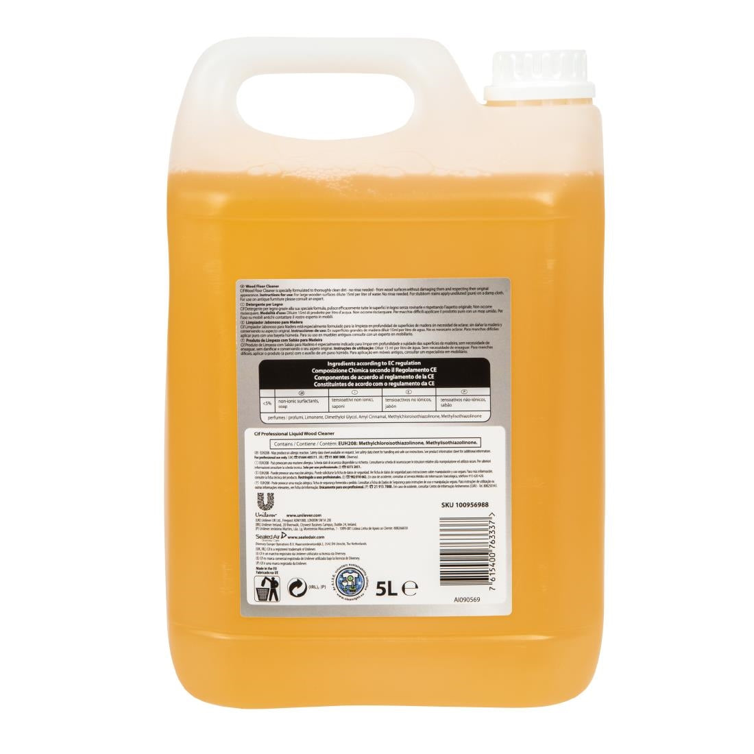 CX865 Cif Pro Formula Wood Floor Cleaner Concentrate 5Ltr JD Catering Equipment Solutions Ltd