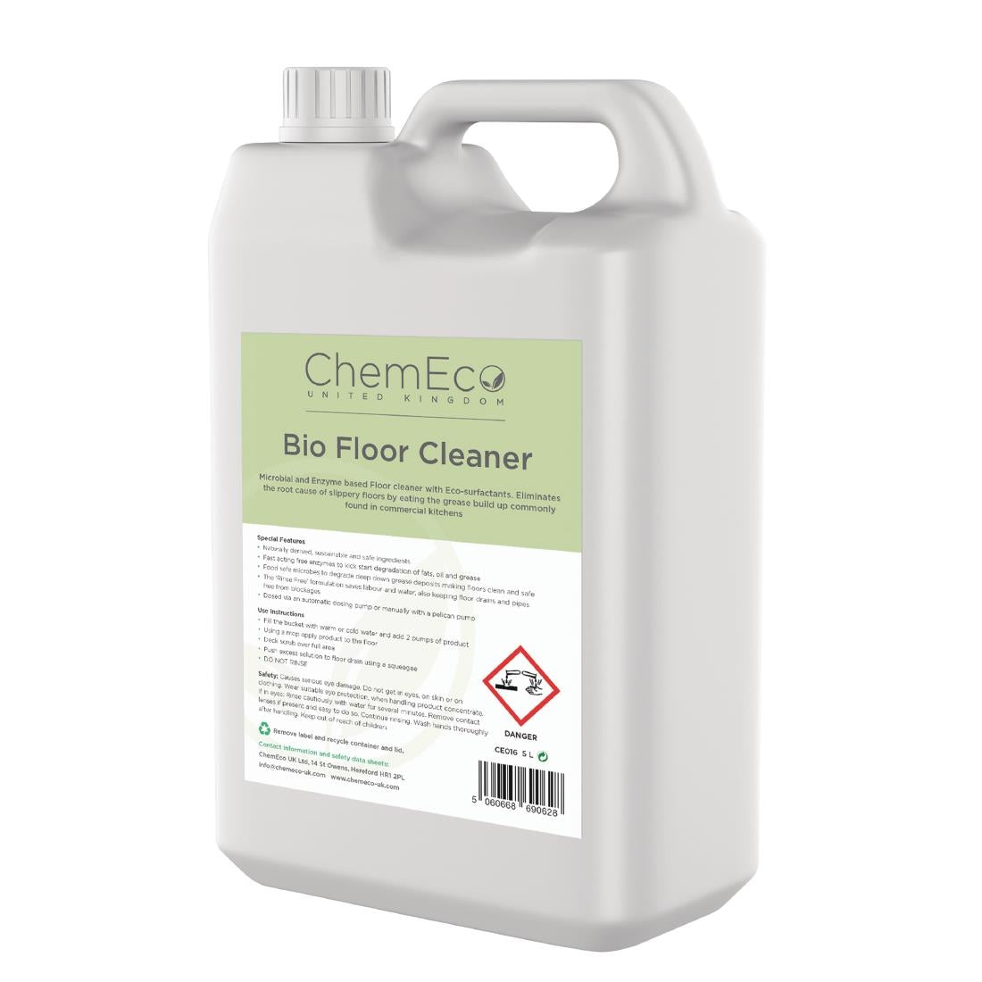 CX947 ChemEco Bio Floor Cleaner 5Ltr JD Catering Equipment Solutions Ltd