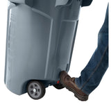 CX982 Rubbermaid Wheeled Brute Recycling Bin Grey 167L JD Catering Equipment Solutions Ltd