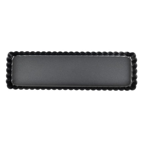 CY117 De Buyer Non-Stick Rectangular Tart Mould With Removable Base 36 cm - JD Catering Equipment Solutions Ltd